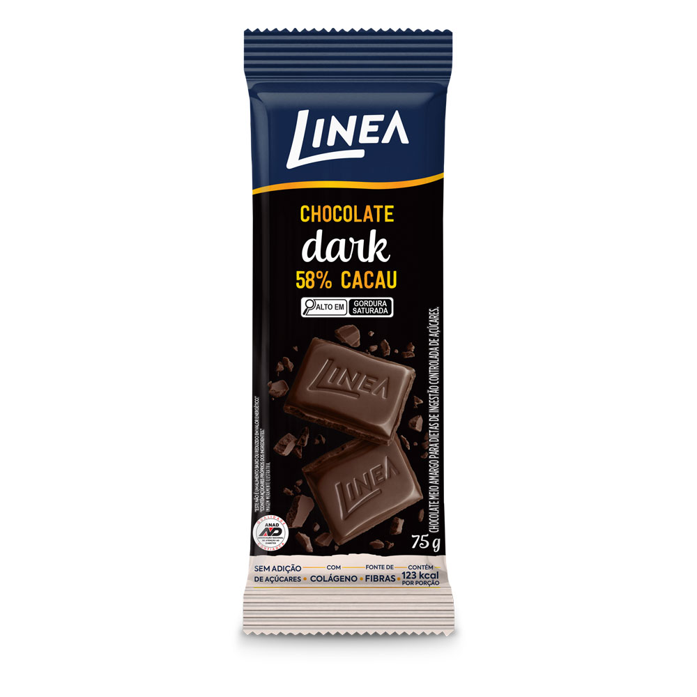 Tablete Chocolate Dark Linea 75g 1