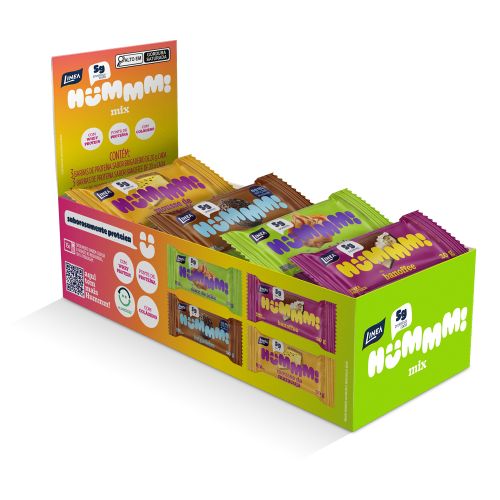 Hummm! Snack Proteico Sortido Caixa com 12 unidades de 20g