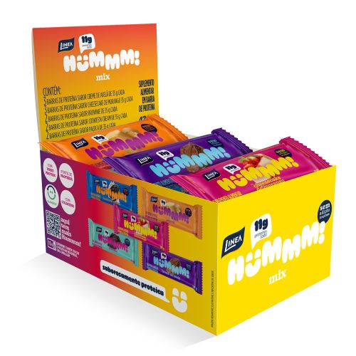 Hummm! Snack Proteico Sortido Caixa com 12 unidades de 35g