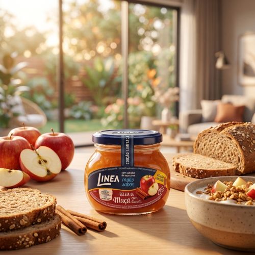 Geleia Linea Sabor Maçã com Canela de 230g