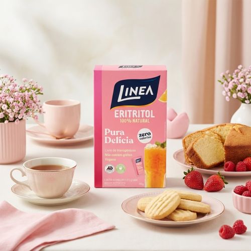 Adoçante em pó Eritritol Linea 40 Sachês de 5g
