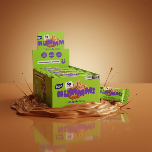 Hummm! Docinho Proteico Sabor Doce de Leite - Caixa com 12 unidades de 20g