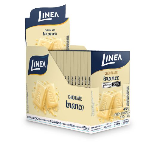 Chocolate Individual Linea Sabor Branco - 15 unidades de 30g