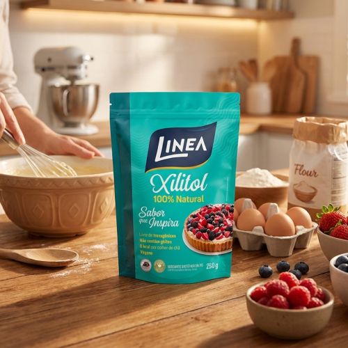 Adoçante em pó Xilitol Linea de 250g