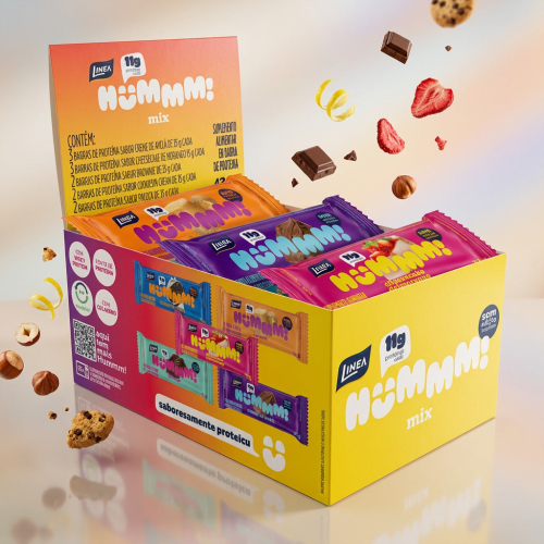 Hummm! Snack Proteico Sortido Caixa com 12 unidades de 35g